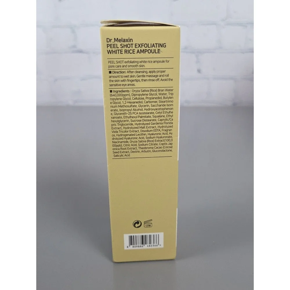 [US Seller] Dr. Melaxin Peel Shot Exfoliant Rice Ampoule 2.7 fl oz‎ (80 ml)
